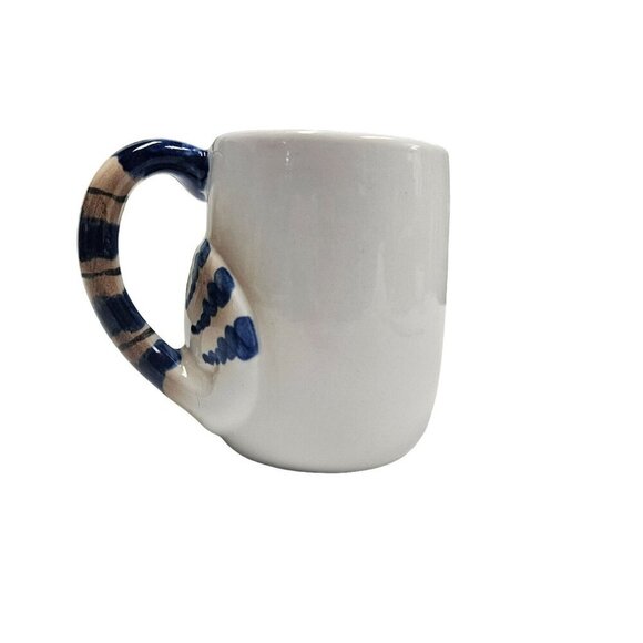 Pier 1 Handpainted  3D Cat Mug With‎ Tail Handle - Picture 4 of 10